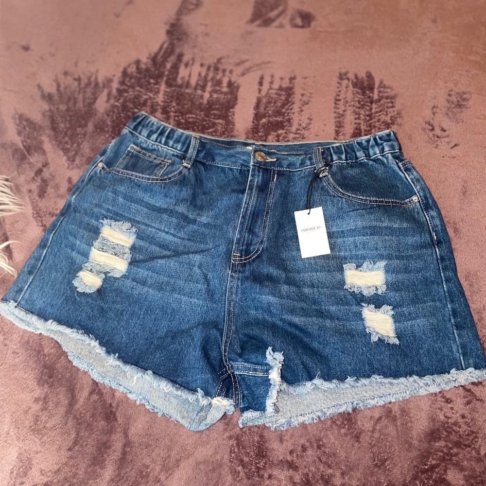 Forever 21- Medium Blue Denim shorts